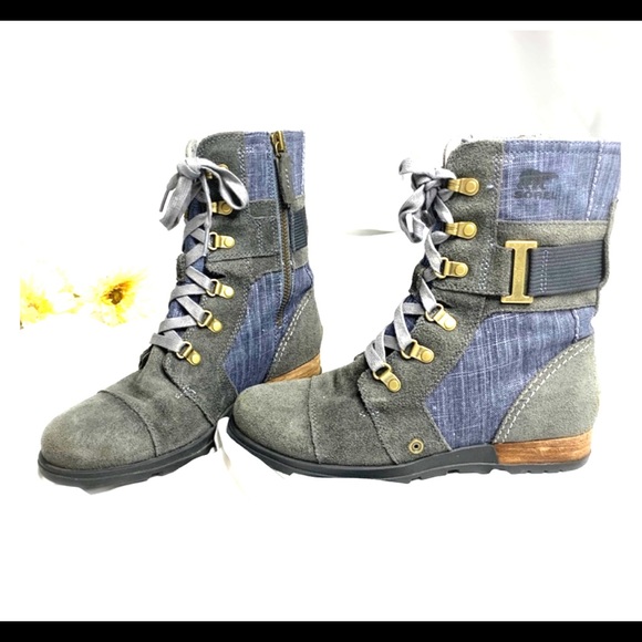 Sorel Shoes - SOLD Sorel Major Carly Denim Jean Boots